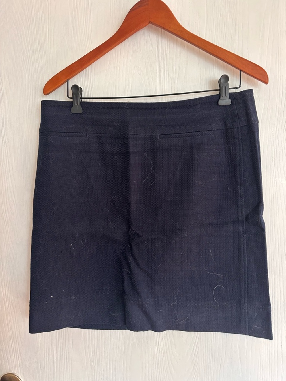 Talbots Navy Lined  Mini  Skirt